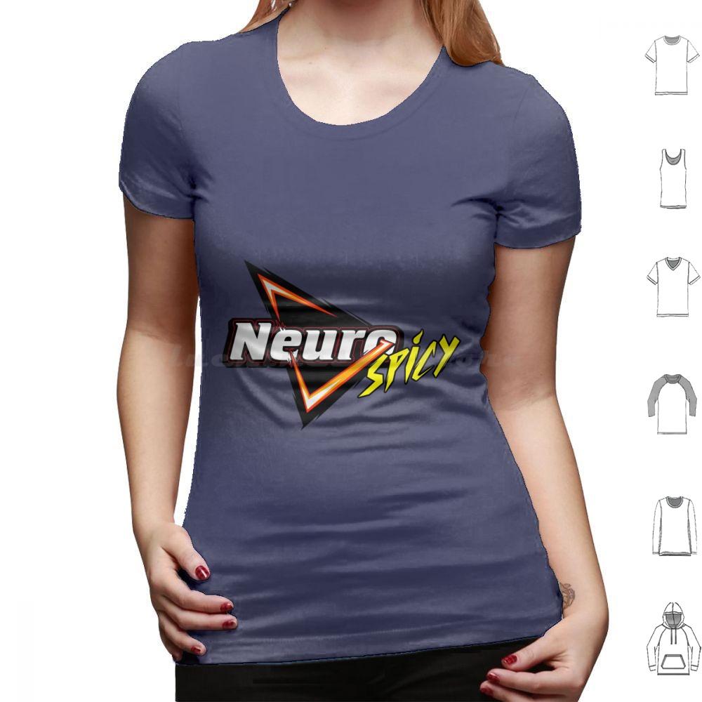 Neurospicy T Shirt Cotton Men Women DIY Print Neurodivergent Neurodiversity Autism Autistic Autie Aspie Adhd Audhd Neurotype