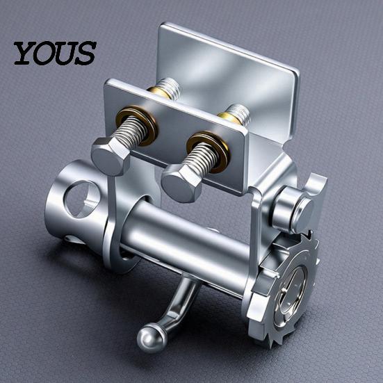 Adjustable Rope Tightener Universal Truck Clamp Tie-Down Tool, Heavy-Duty Steel Cargo Securing Fastener, No-Weld Installation for Pickup