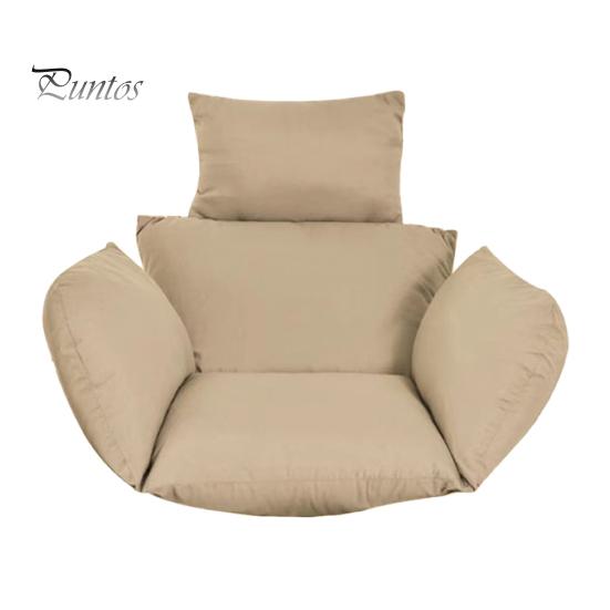 Egg Chair Cushion Swing Chair Cushion with Headrest Washable Hanging Basket Seat Cushion Replacement for Patio Garden Egg Chair