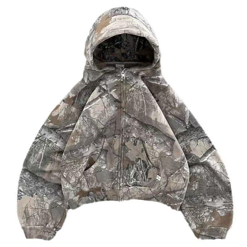 2026 Unisex Camo Hooded Sweatshirt Streetwear