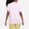 Nike Logo Print Round Neck Pullover Casual Short Sleeve T-Shirt Kids Tops Foam-Pink FD0848-663