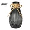 Langlebige Glasstil-Vase Dekorative Blumenvase, Transparenter Halter für Zuhause Klare Knospen-Dekoration, Moderner Verdickter Blumenbehälter Frisch und Getrocknet