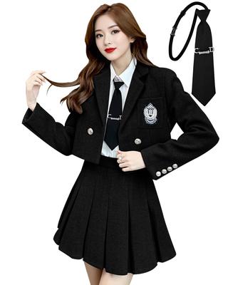 JIURUN Uniform Lolita Gothic Lolita Militair Halloween Anime Mori Meisje Geplooide Rok en Gothic Plus Schattig Halloween Maat Kostuum, Uniform, Cosplay,