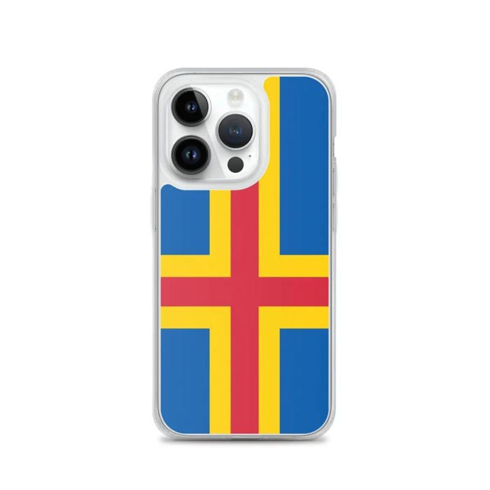 Coque pour telefon - PIXELFORMA - iPhone 14 Pro - Drapeau d'aland - Silikonová polévka - Design léger