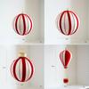 Creative Foam Christmas Hot Air Balloon Red&White DIY Decor Christmas Pendants Flannel Tree Ornaments Holiday Supplies