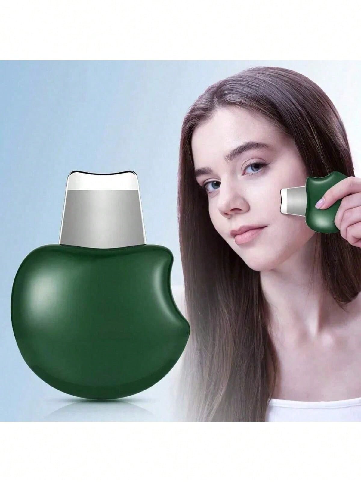 

Скруббер для кожи лица, шпатель для лица, отшелушивающий инструмент, инструмент для глубокого очищения, средство для удаления угрей, очиститель пор, шпатель для кожи тела, инструмент для ухода за кожей темно-зеленого