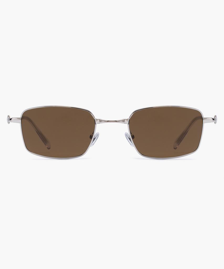 Likkeullou Rc Stainless Steel Amon F Folder Sunglasses Brown
