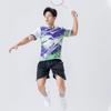 Anmurye Short Sleeve Table Tennis with Geometric Perfect for and and Stylish Summer Wear for Practice Size Men's T-Shirt Pattern, Badminton, Training,