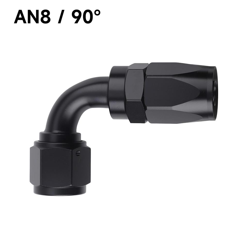 1 PCS Universal Straight 0 45 90 180 Degree Aluminum Car Swivel Hose End Fitting Adapter AN4/AN6/AN8/AN10 Oil Fuel CPE Line NPT