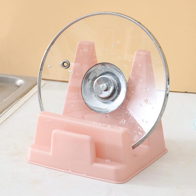 Multi Functional Kitchen Countertop With Water Tray, Seated Pot Cover Rack, Cutting Board Storage Rack, Kitchen Knife Rack