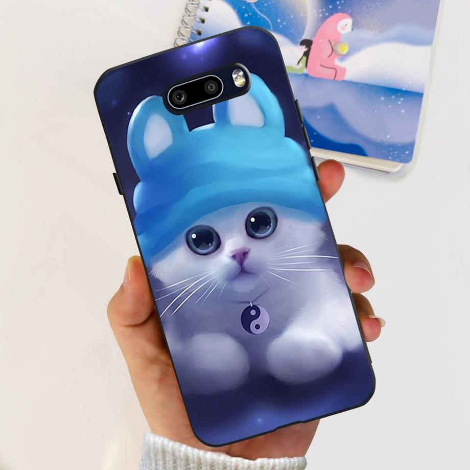 For LG G8X ThinQ Case Camera Protection Soft Clear Back Cover For LG V50S Thinq LGV50 ThinQ Phone Bumper Marble Skull Pattern