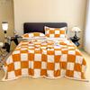 HMHM Checkered Double-Sided Fleece Blanket