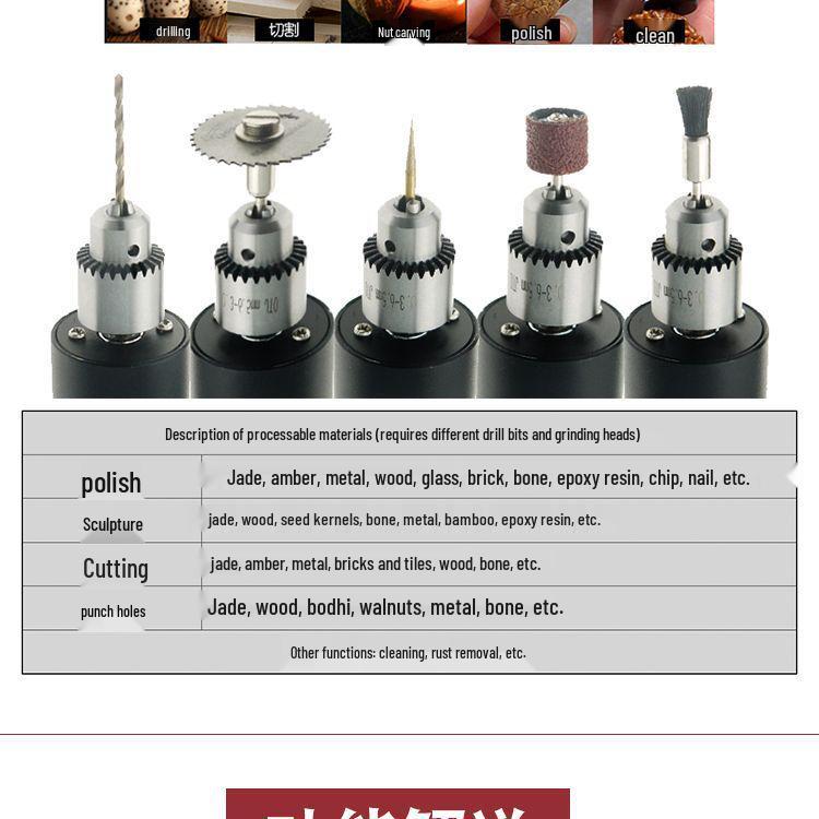 Mini Elektrischer Gravier- und Schleifbohrer - Handlich & Multifunktional mit Doppelschalter