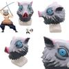 Stunning Demon Slayer Kimetsu No Yaiba Hashibira Inosuke Latex Mask For Cosplay Events
