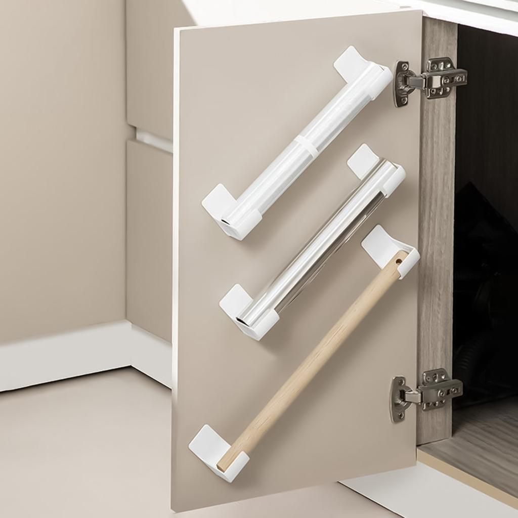 Trash Bag Dispenser Roll Holder Versatile Kitchen Cabinet Door Wall-Mounted Shelf for Home Kitchen Accessory