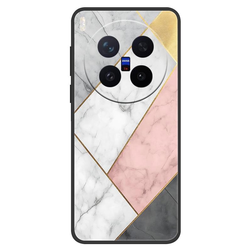 For VIVO X300 Pro Case Marble Painted Soft Matte Silicone Back Cover For Vivo X300 Full Protective Phone Shell X 300 X300 PRO