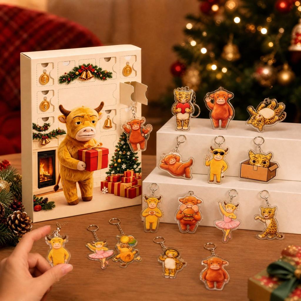 2D Christmas Tree Ornaments Fun Holiday Hanging Decor for Festive Party
