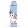 1PC White Unicorn Fantasy Cartoon 750ml Color Plastic Sports Water Bottle Leakproof Flip Straw Lid Suitable for Sports Office Home Use