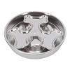 Dog Slow Feeder Bowl Stainless Steel Non Slip Bottom Anti Choking Slow Down Eating Dog Bowl for Medium Large Dogs