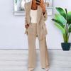 Women's Pants Suit Set Dressy One Button Long Sleeve Blazer And Pants