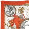HERMES Carree90 scarf NAPOLEON Napoleon White / orange silk Women Used