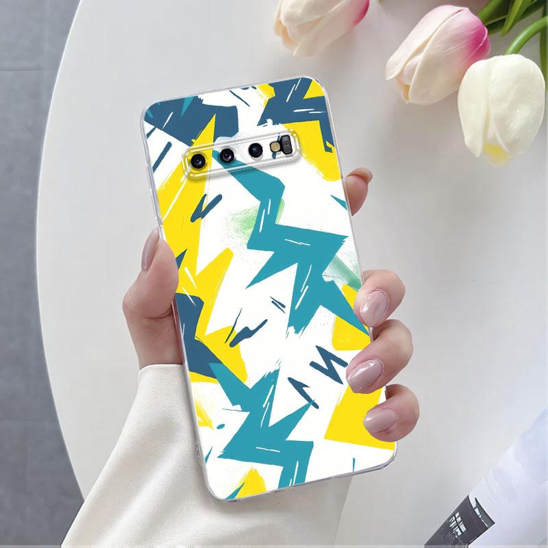 For Samsung S10 Plus S10 5G Case Luxury Phone Case For Samsung GalaxyS10 S10E Marble Flower Clear Soft Silicone Protective Cover