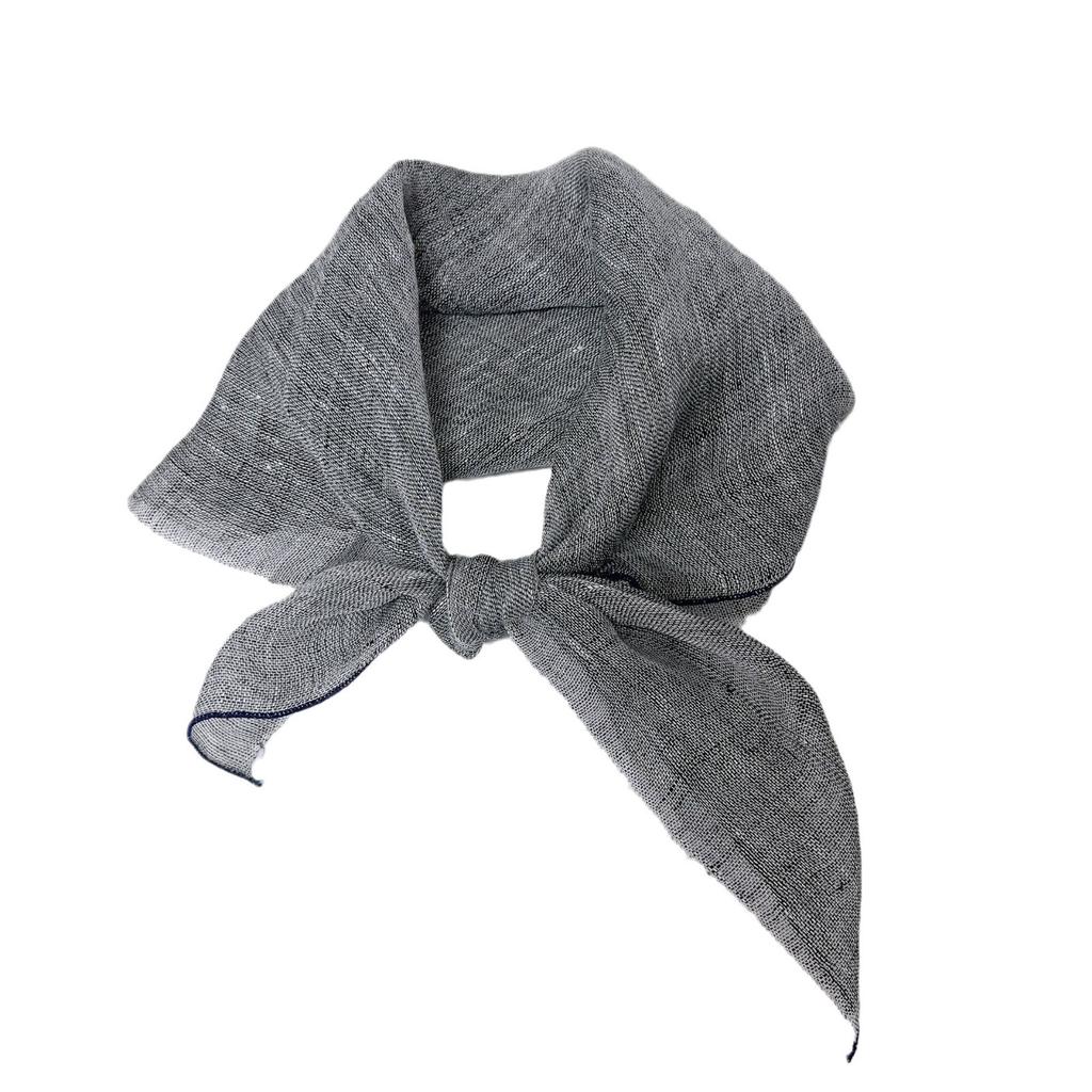 Thin Cotton And Linen Solid Color Square Scarf Plaid Square Scarf Women'S Summer Neck Protection Small Silk Scarf Accessories Small Scarf