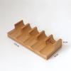 Creative Wooden Sushi Display Plate Rectangular Molecule Cuisine Display Rack Restaurant Food Specialty Display Tableware