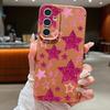 Colorful Stars Print Phone Case For Samsung A57 A37 A17 A56 A36 A16 A55 A35 A15 A54 5G S21 FE S22 S23 S24 Plus S25 S26 Ultra Leather Texture Cover