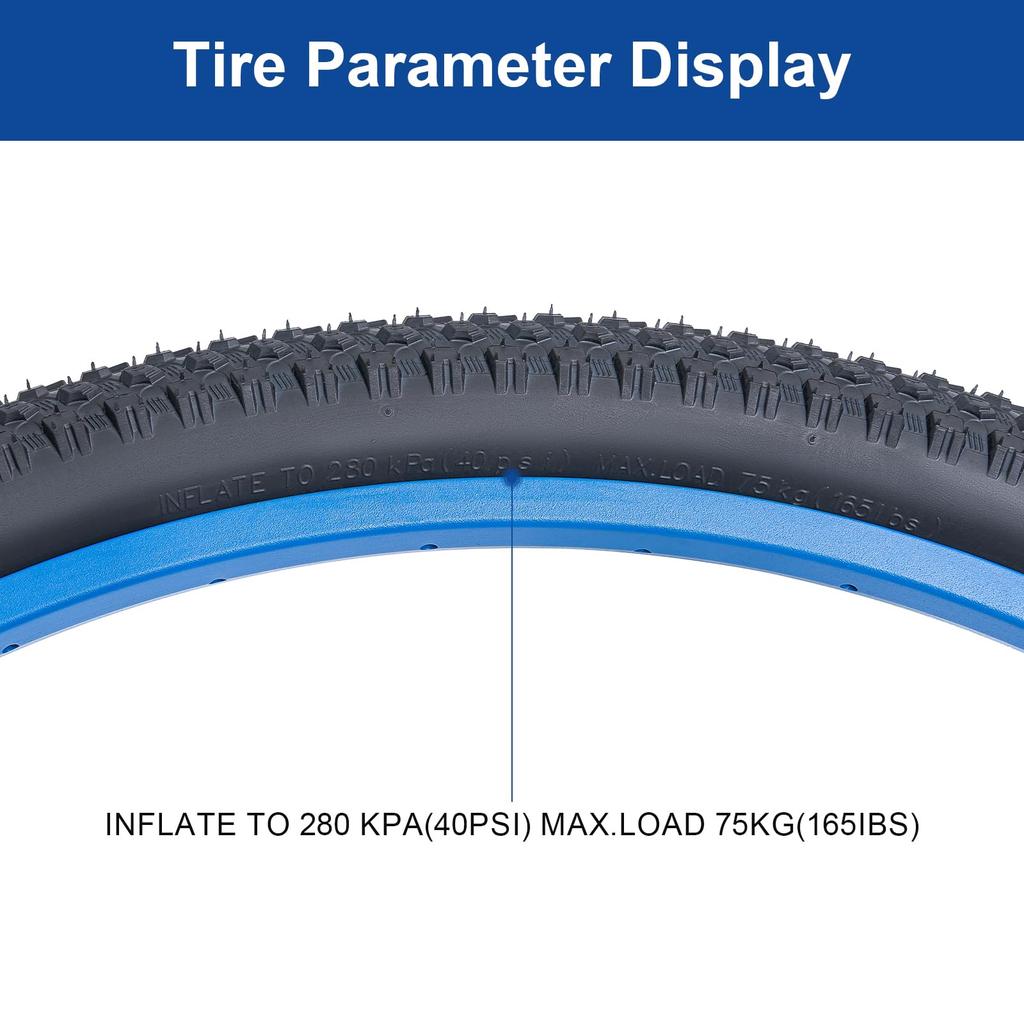 Pneu FengCan 29x2.10, 29x2.10 54-622 Pneu de vélo, Adapté aux VTT 29 pouces et aux vélos de cross, Largeur de section 2,10 pouces (BQ048)