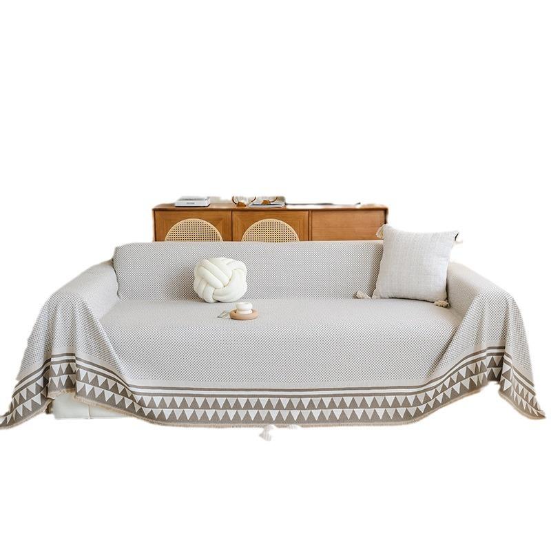 Chenille Vollbezugs-Sofa-Handtuch, Universelle Rutschfeste und Fleckenabweisende Sofa-Decke für Alle Jahreszeiten, Hochwertiger Neuer Sofaüberwurf