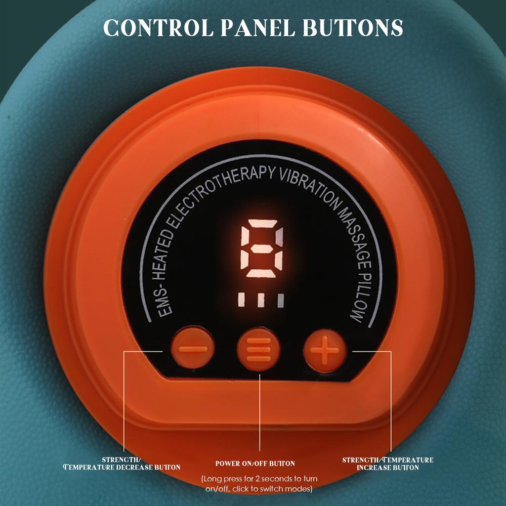 Electric Muscle Stimulation Neck Massager Cordless Kneading for Pain Relief Deep Tissue 6