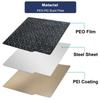 H2D Build Plate PEI Smooth PEO PET PEY Double Sided Spring Buildplate Steel Sheet For Bambu Lab H2D with QR Code