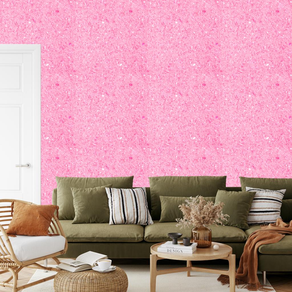 Powder Pink Glitter Wallpaper for Living Room and Bedroom 50x1000