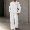 Women's Stylish Casual Long Sleeve Color 2 Piece Sweatsuit Set for Everyday Wear