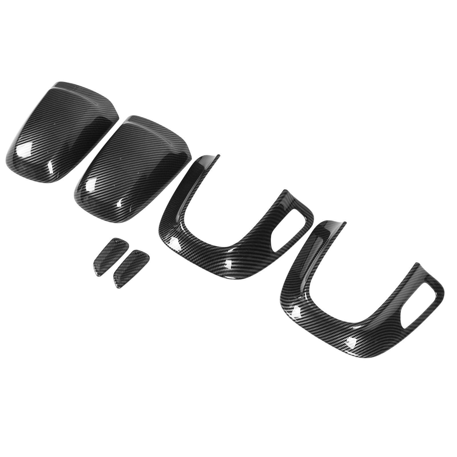 

6 шт. Комплект чехлов для подголовников сидений из углеродного волокна для замены Mercedes Benz CClass 2022