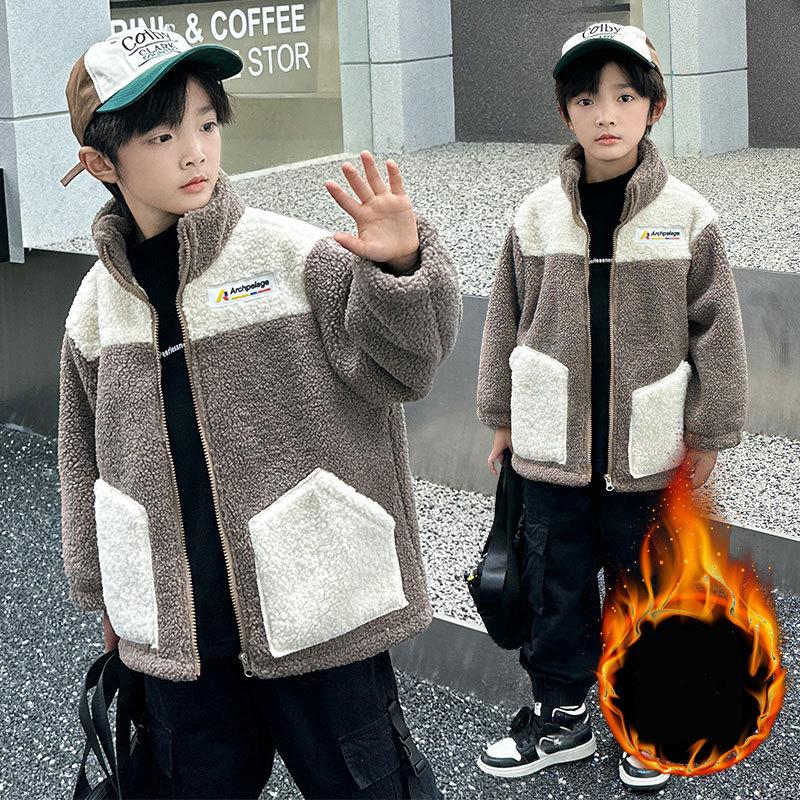 Warm Jackets Girls Children Autumn Winter Outerwear Kids Velvet Coats Teenager Fashion Padded