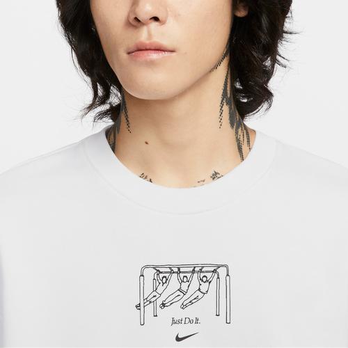 Nike Men's Casual Crewneck Pullover Long-Sleeve Sweatshirt White