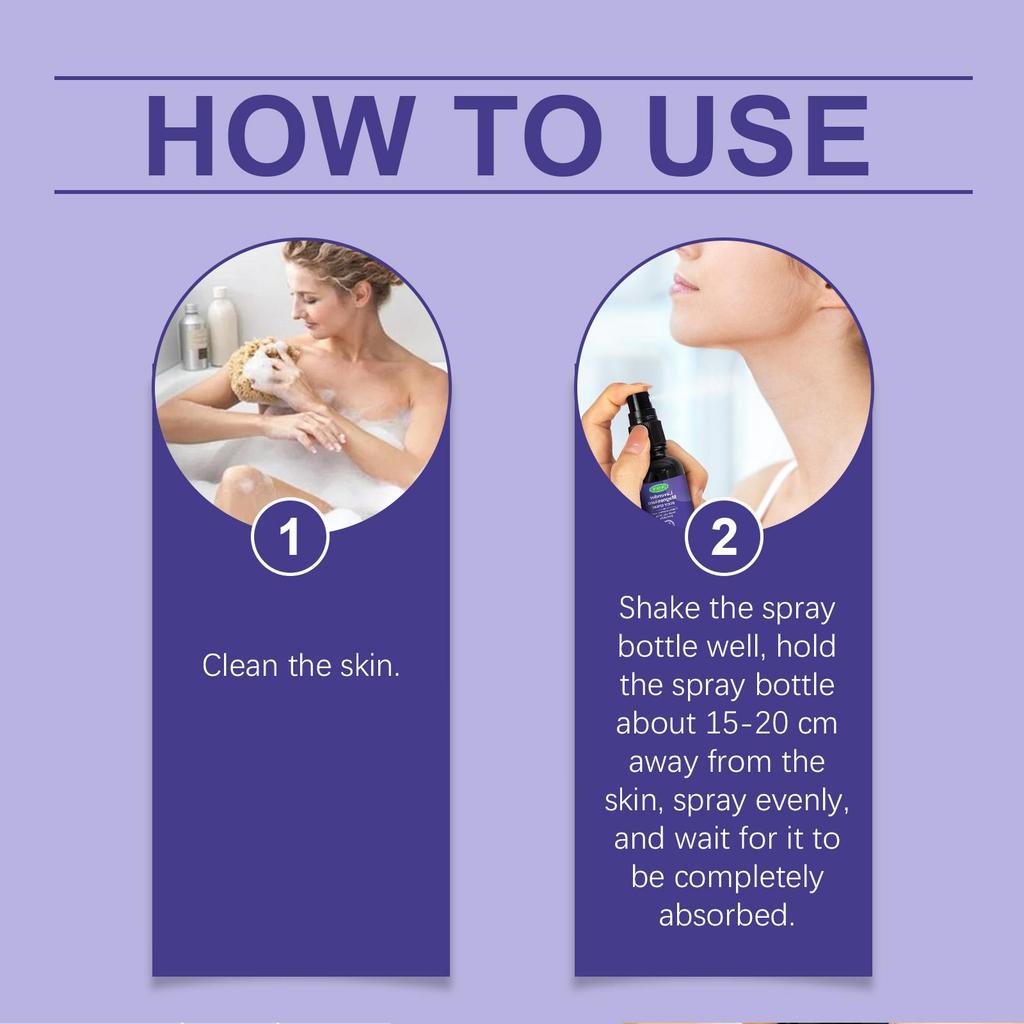 OUHOE Lavender Sleep Spray 30ml Natural ingredients promote sleep, relieve stress, and ensure a restful night's sleep.