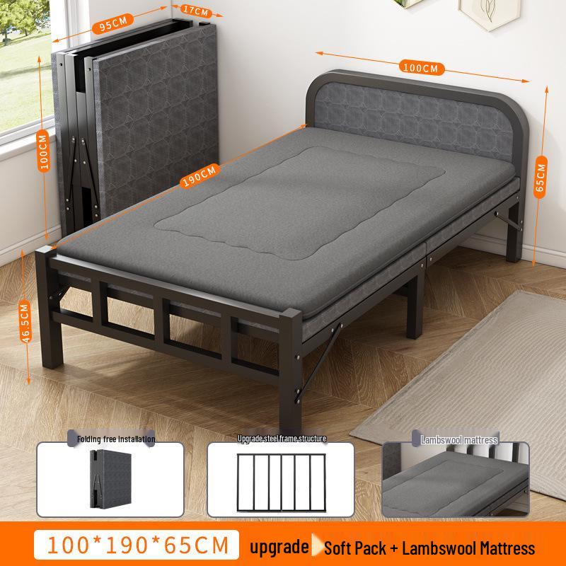 Portable Folding Recliner: Multi-Functional Single Bed for Home, Office, or Camping