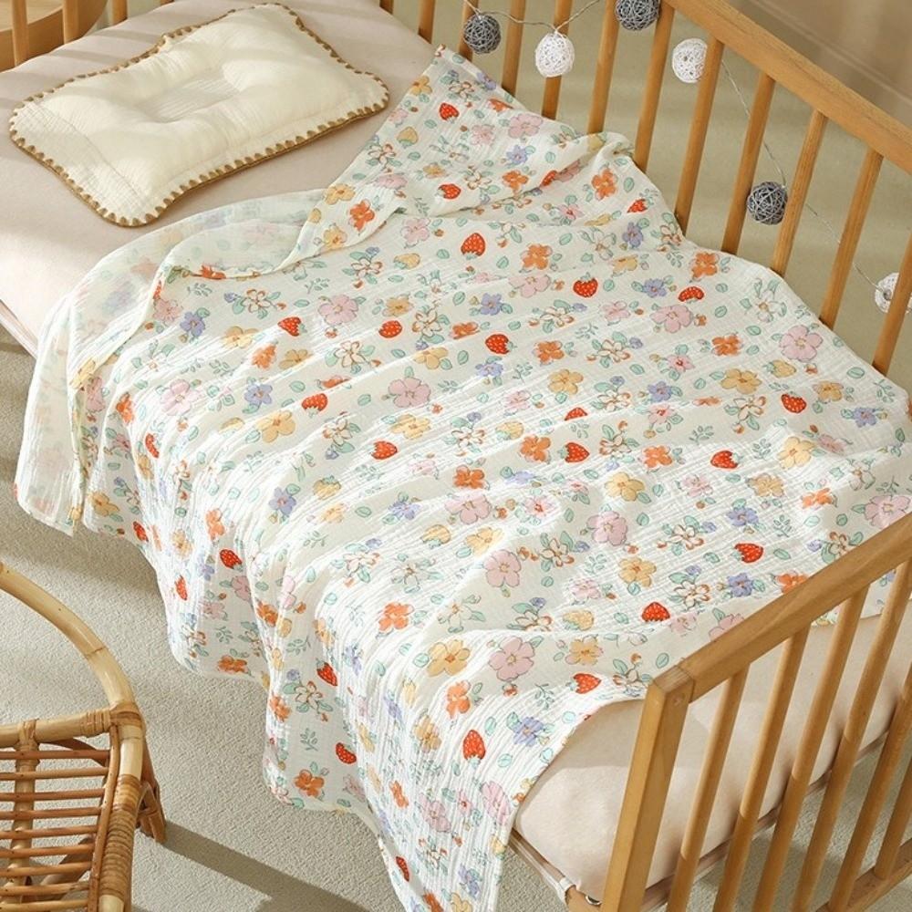 Soft Muslin Swaddle Cotton Kids Bath Towel Fashion Baby Blanket  Girls