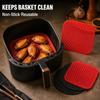Reusable Air Fryer Silicone Mat Non Stick Baking Liner Kitchen Cooking Pad for Cake Grilling Oil Tray Bakeware Tool Accessory