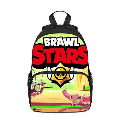 Batoh pro dívky, velkokapacitní batoh, kreslená taška pro muže, praktická a kreativní taška přes rameno pro nejlepšího přítele, parodie nové Brawl Stars děti