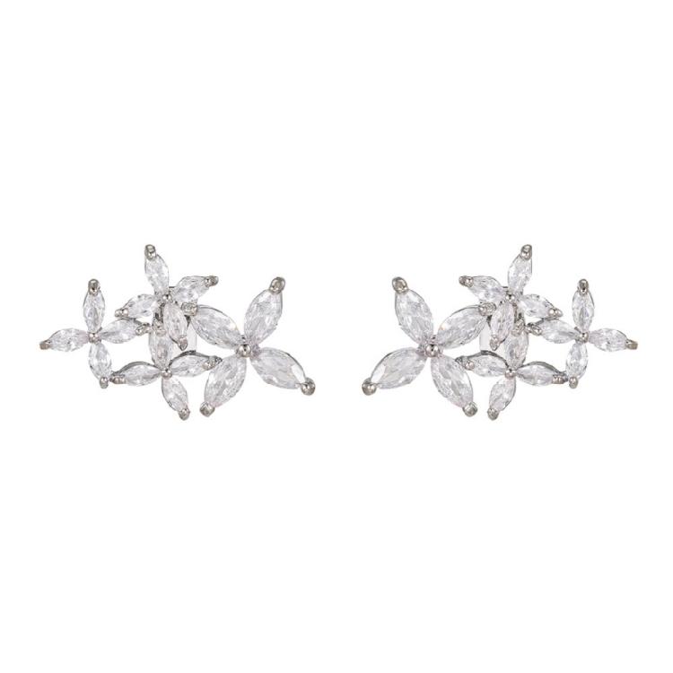 Elegant Flower Shaped Headphone Buckles Clip On Attachment For FreeClip 1 2 Zircons Embellishment