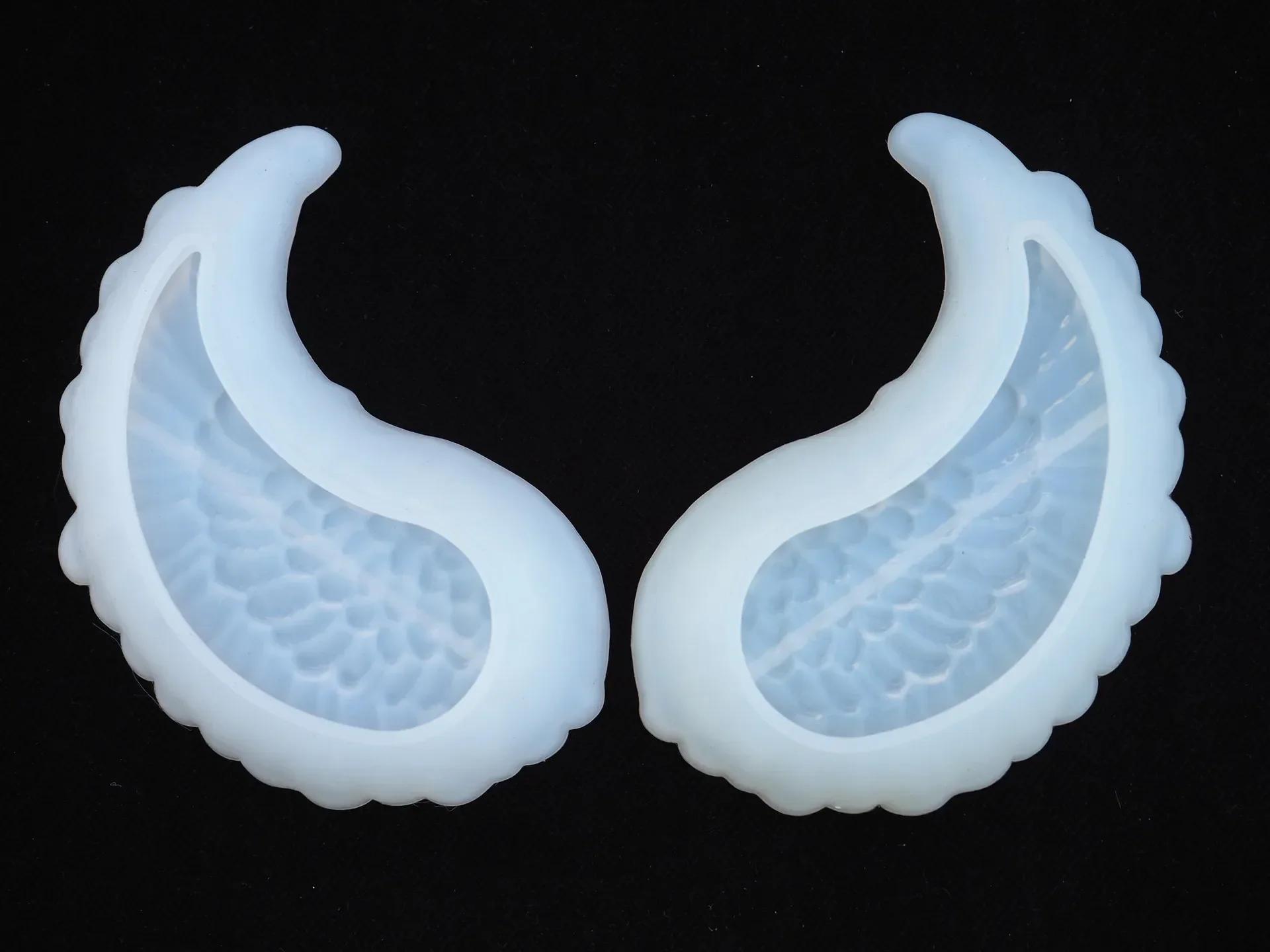 2 Pcs Silicone Wings Epoxy Mold Handmade Creative DIY Cake Candy Chocolate Fondant Soap Candle Mold Cake Decor Tools