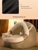 All-Season Semi-Enclosed Cat Sofa Bed – Warm Winter Nest for Kittens & Cats