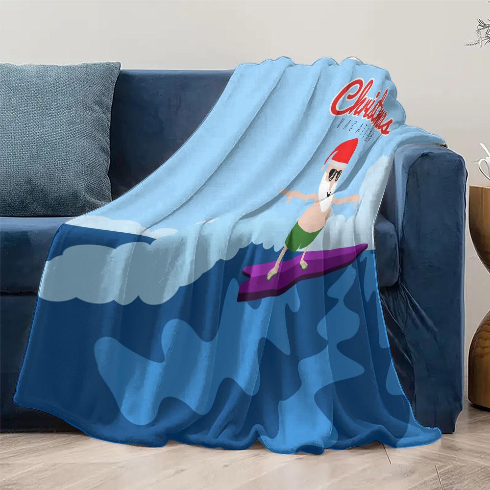 Ocean Wave Throw Blanket Beach Surf Vibes Coastal Home Decor Summer Vibes Tropical Vibes Gift Idea Cozy Throw Picnic Blanket Tra