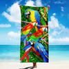 Exotischer Blumendruck Weiches Mikrofaser-Badetuch Groß Wasserabsorbierend Für Strand und Surfen