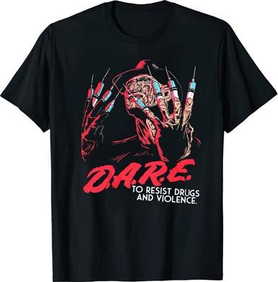 Freddy Krueger Odvážný Hororový Film 2020 Halloween Tričko Černé S-5XL Unisex Tričko