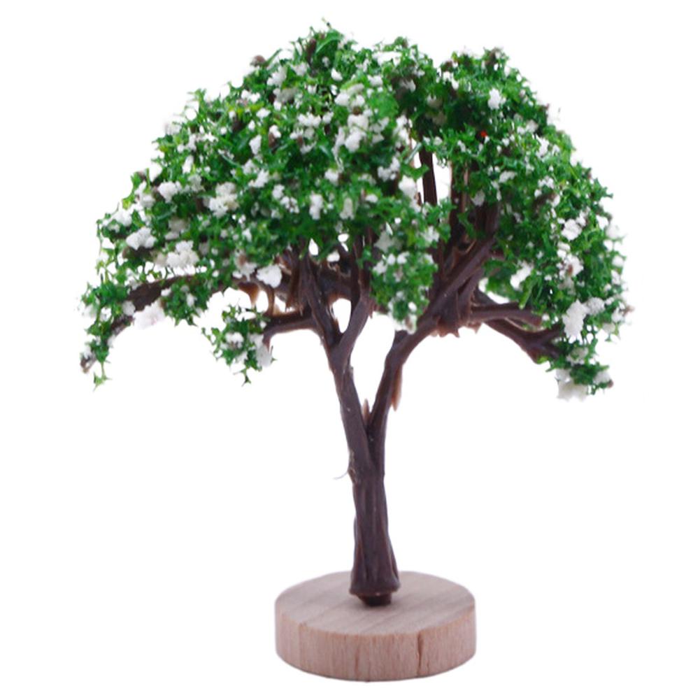 Plastic Miniature Simulated Trees for Model Train Displays and Architectural Landscapes Enhancing Overall Scene Realism